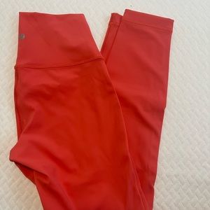 Lulu lemon coral leggings